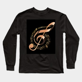 Musical Theme Design Long Sleeve T-Shirt